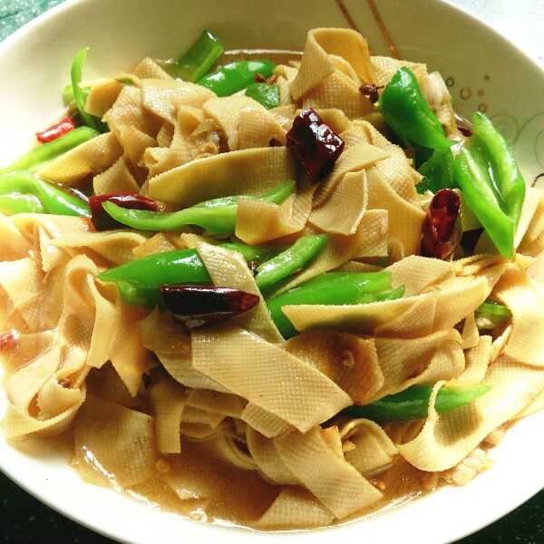 东北尖椒干豆腐