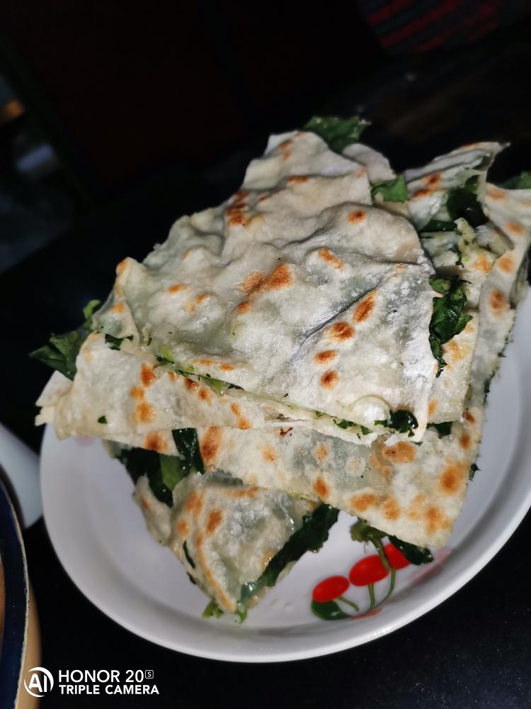 好吃的夹心菠菜饼