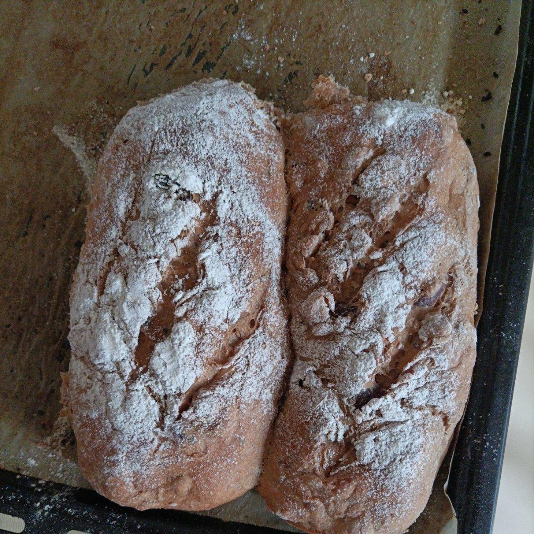 全麦燕麦坚果欧包（免揉）