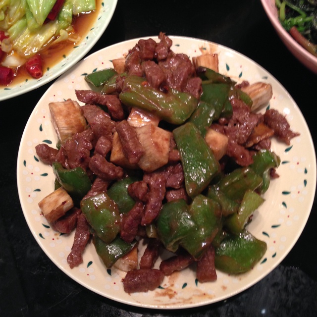 蚝油青椒牛肉丁