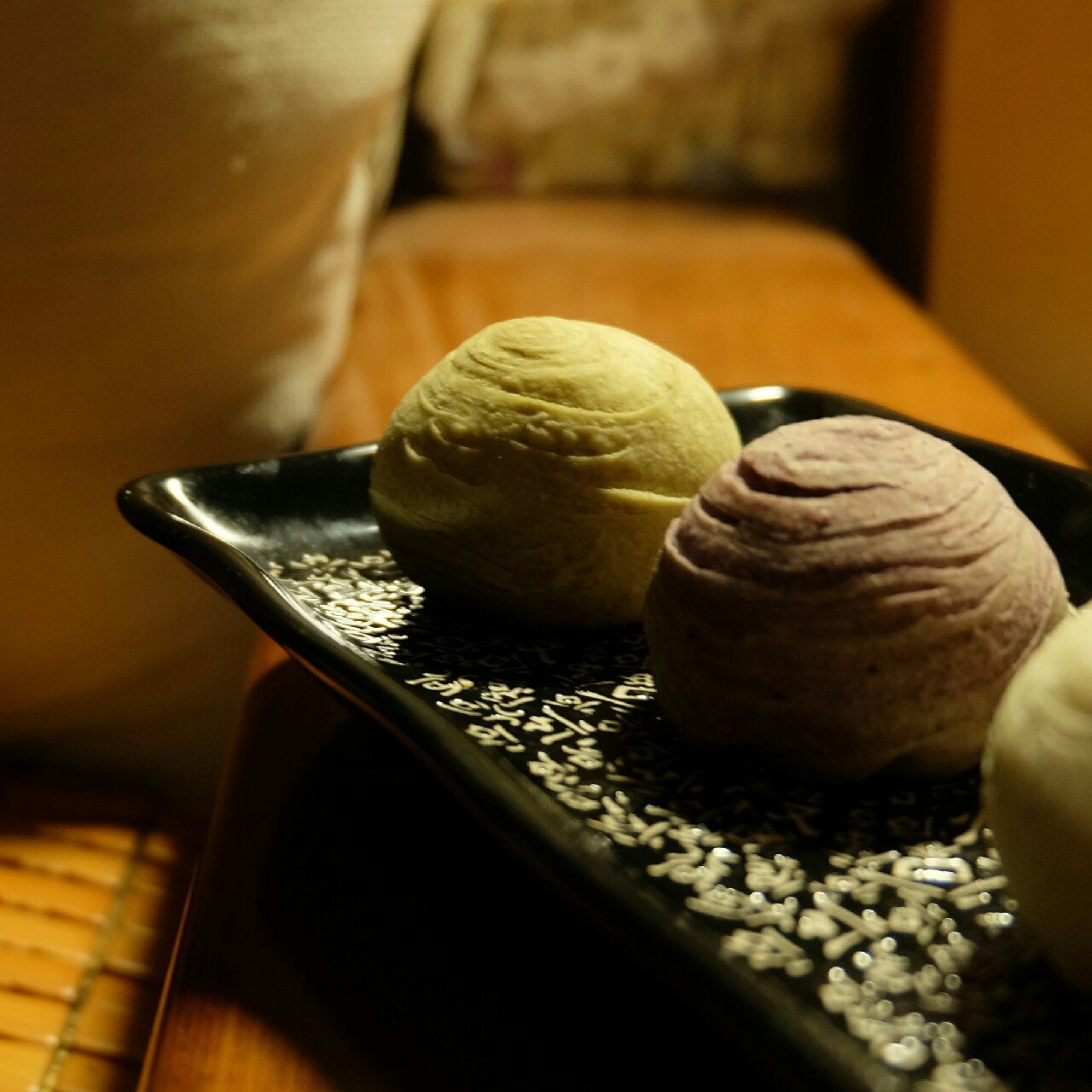 蛋黄酥~紫薯、抹茶、原味~花好月圆，中秋快乐~内附一次做六色蛋黄酥方法~