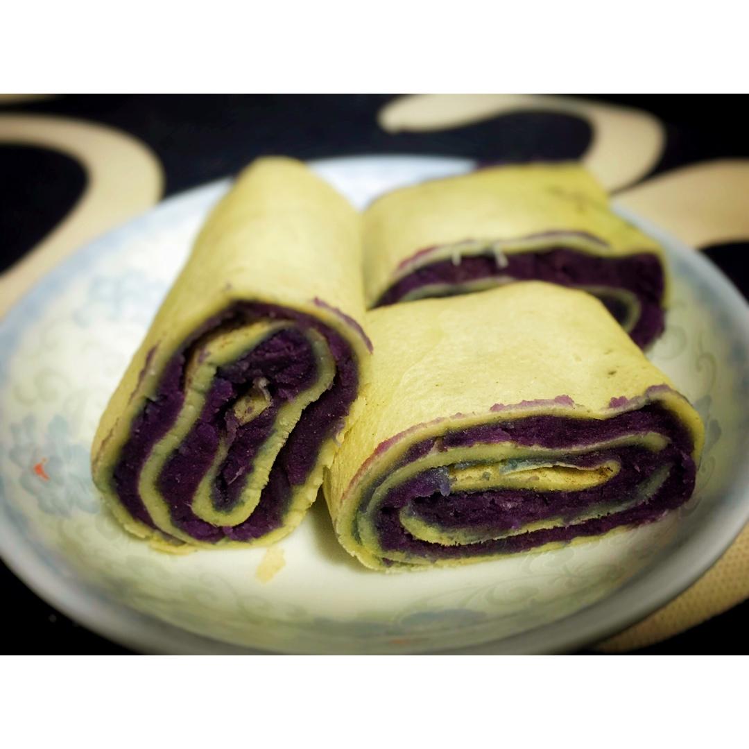 紫薯鸡蛋卷