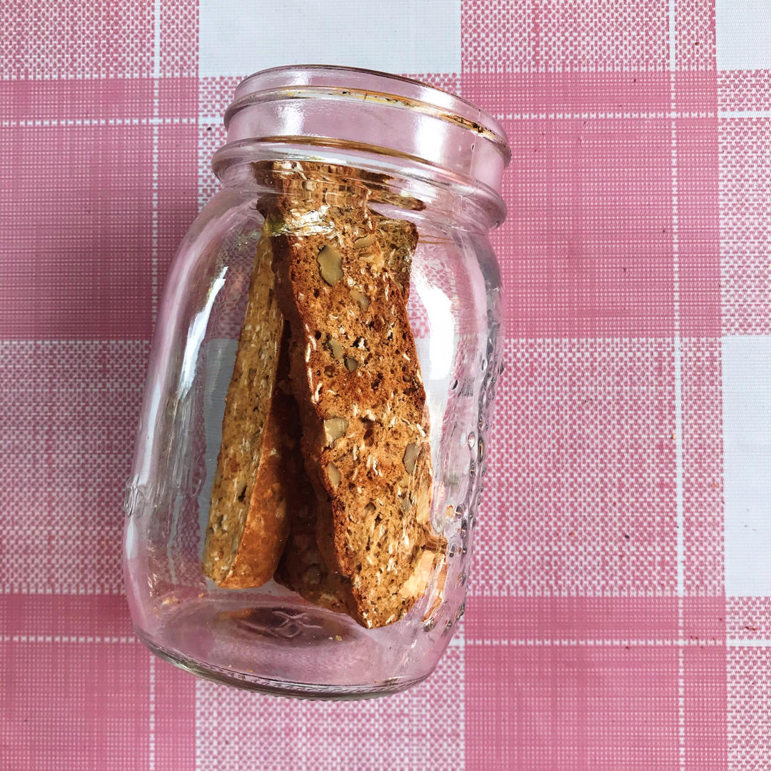 【健康零食】燕麦坚果意式脆饼