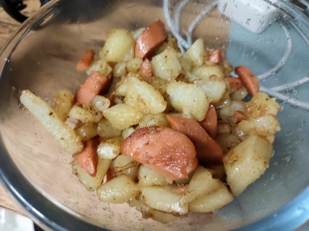 孜然火腿土豆丁