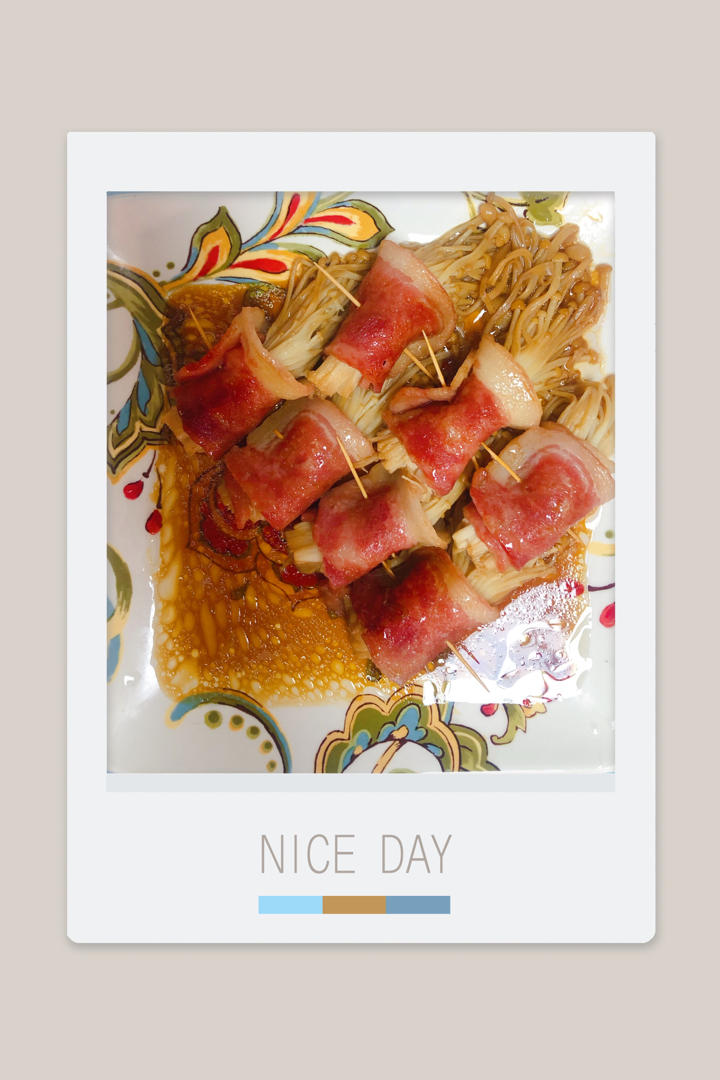 还点啥外卖，这道培根金针菇卷快到飞起！