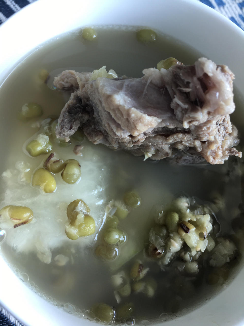冬瓜绿豆排骨汤