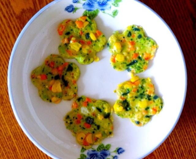宝宝辅食：营养多彩蔬菜鸡蛋小饼的做法