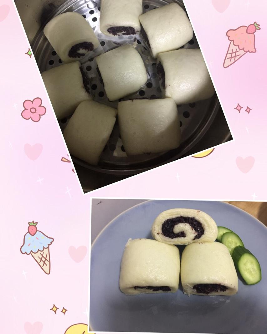 网红紫米奶酪包