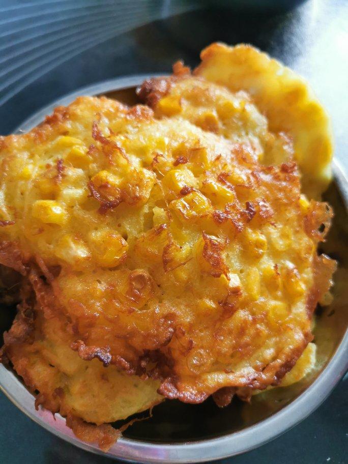 雨馨81做的玉米粒烙饼