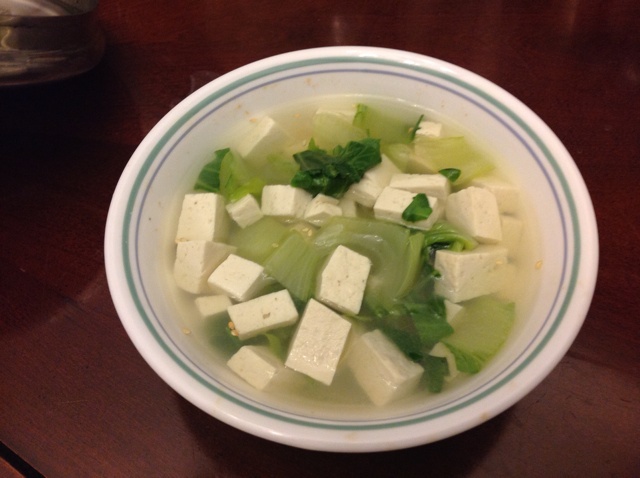 青菜豆腐汤