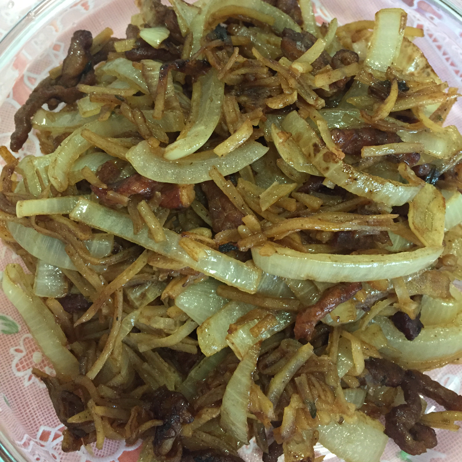 洋葱炒肉