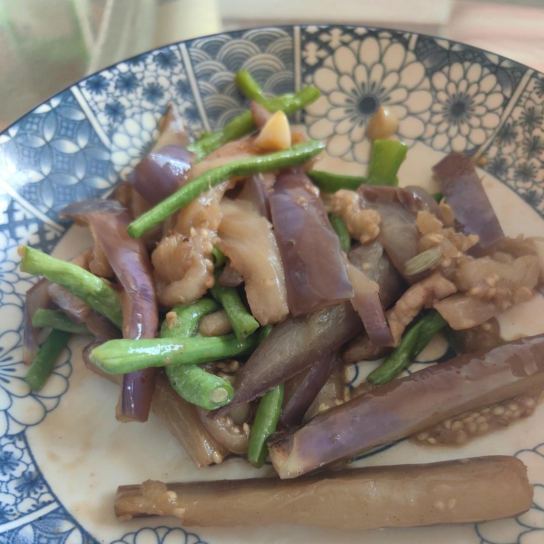 豇豆炒茄子