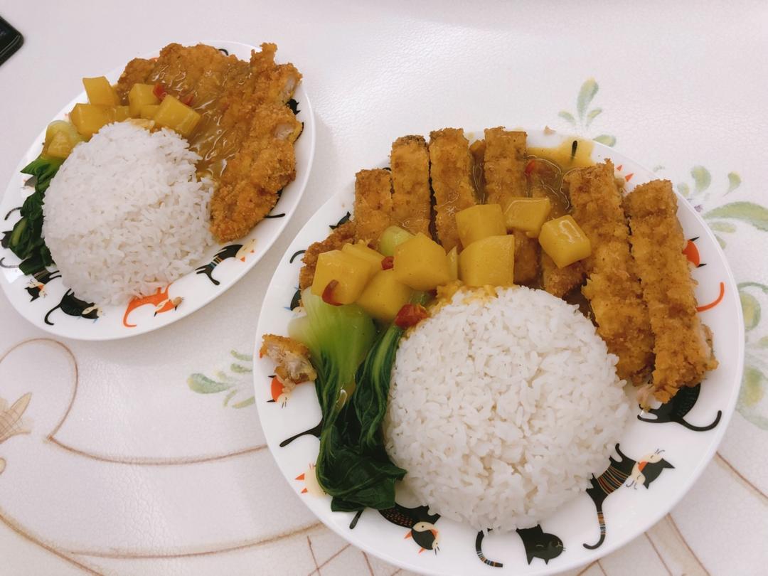 咖喱猪扒饭