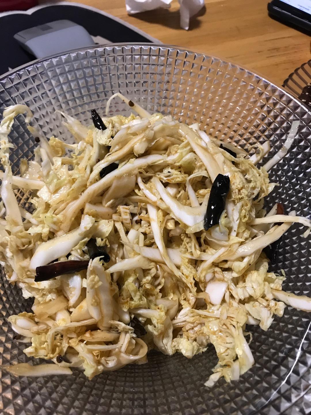 凉拌白菜心