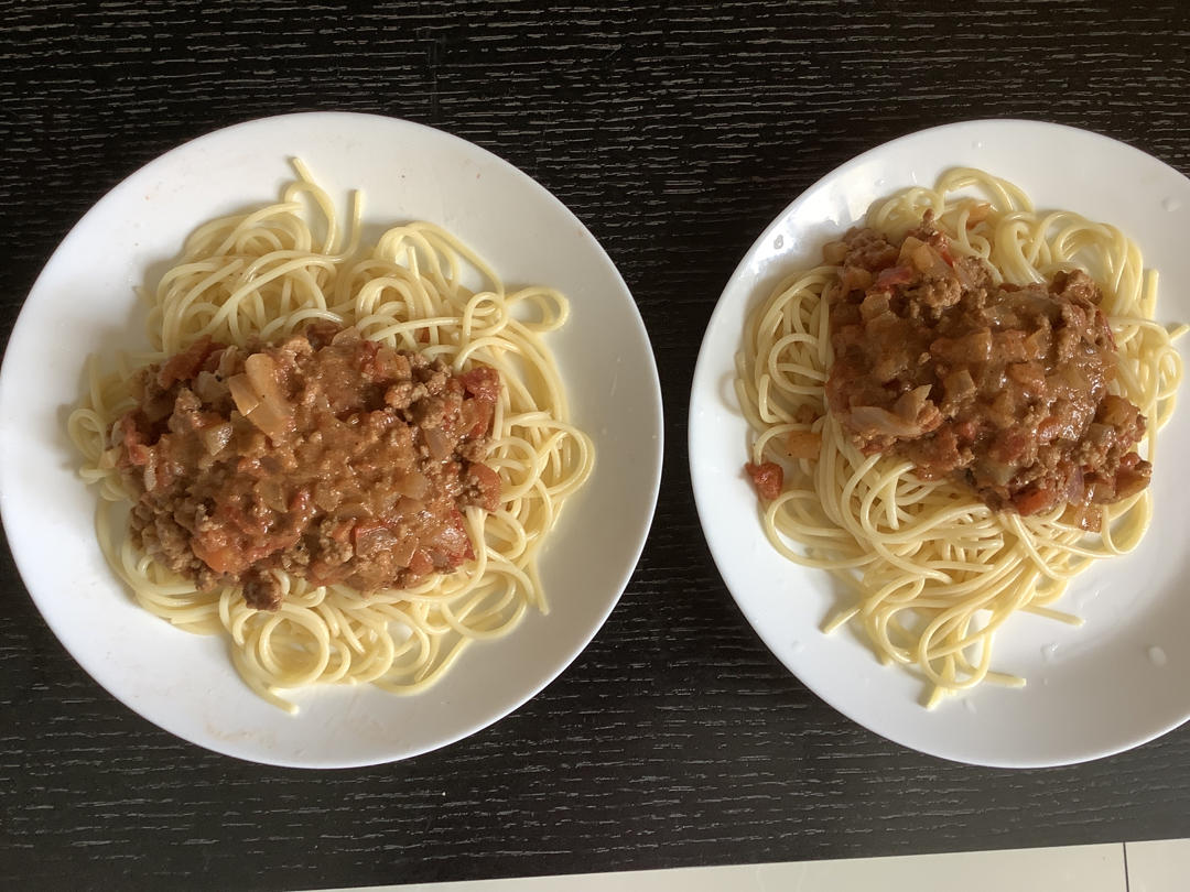 （完胜必胜客的）番茄肉酱意大利面～