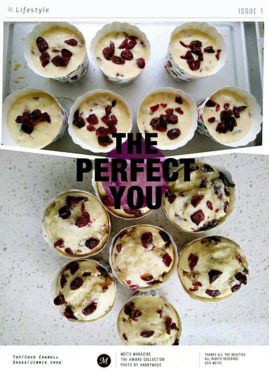 少女心的香蕉蔓越莓玛芬