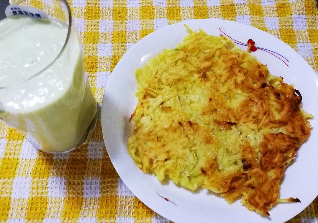 土豆丝鸡蛋饼