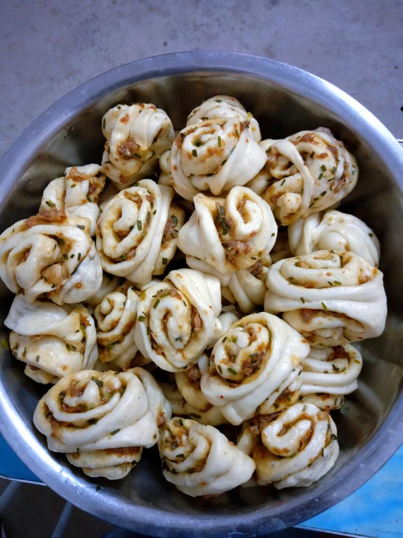 黄钰媛做的肉花卷