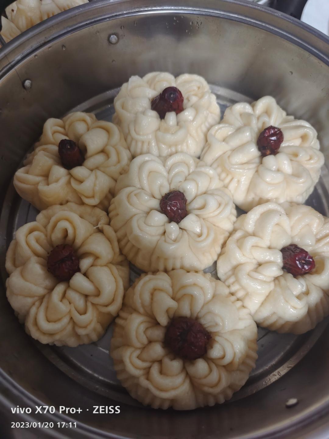 过年必做的枣花馒头！