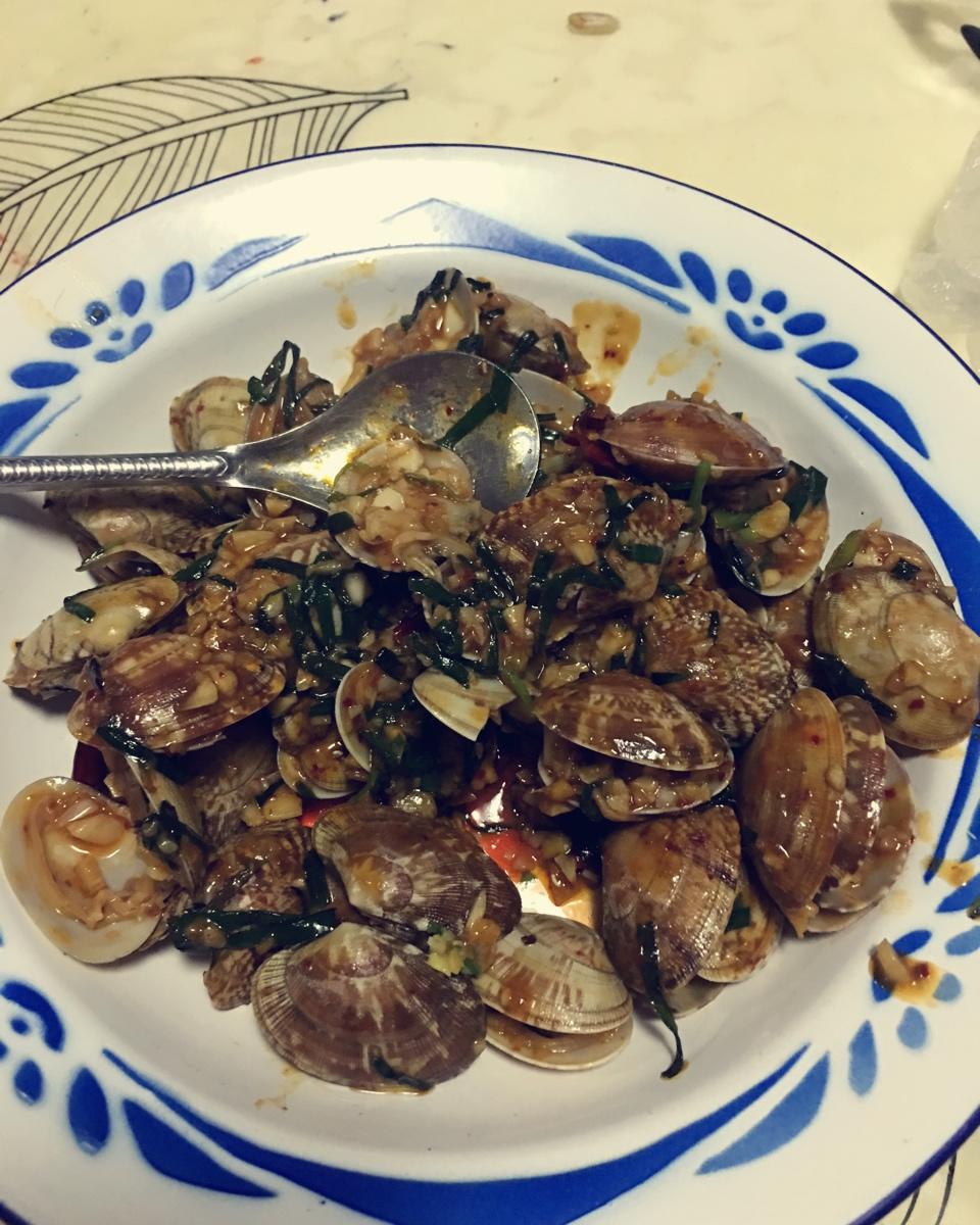 爆炒花甲