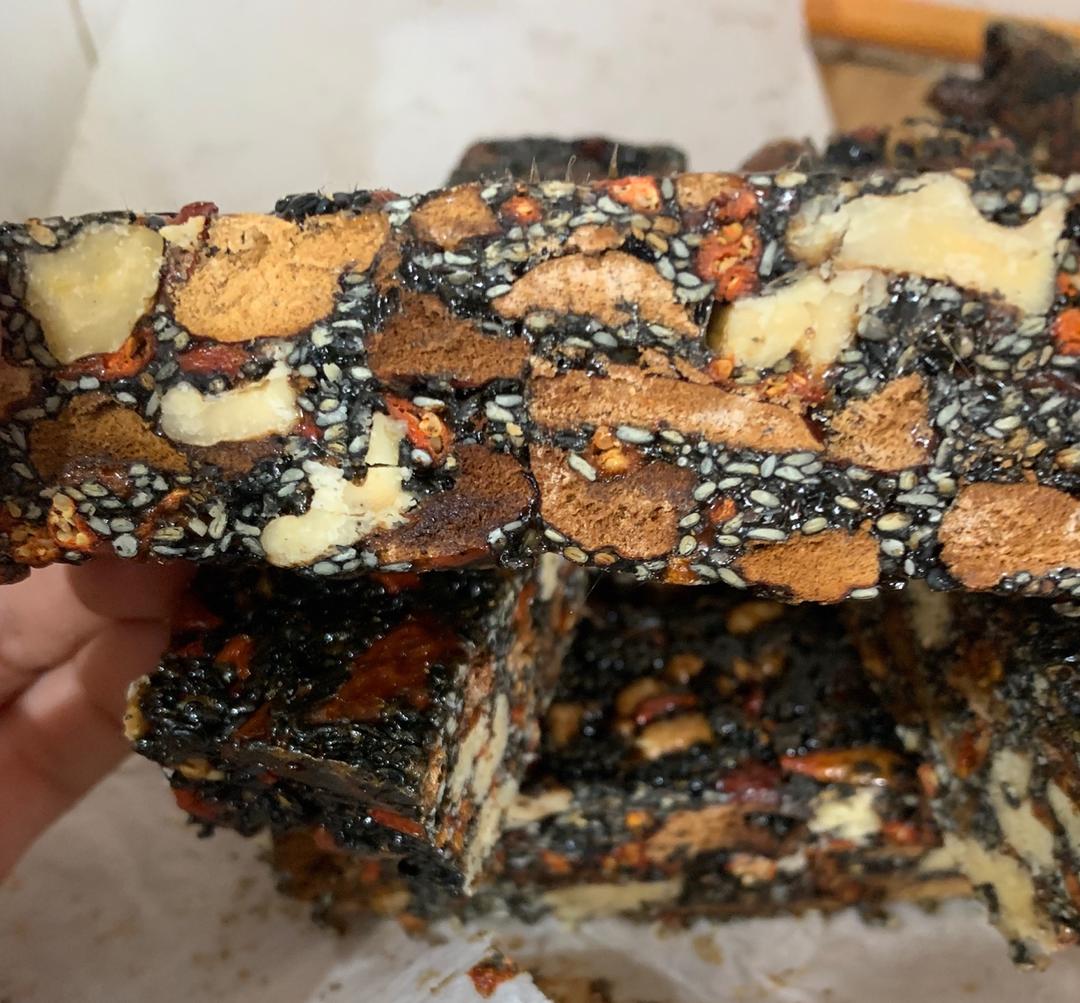 芝麻核桃营养糕～不放阿胶