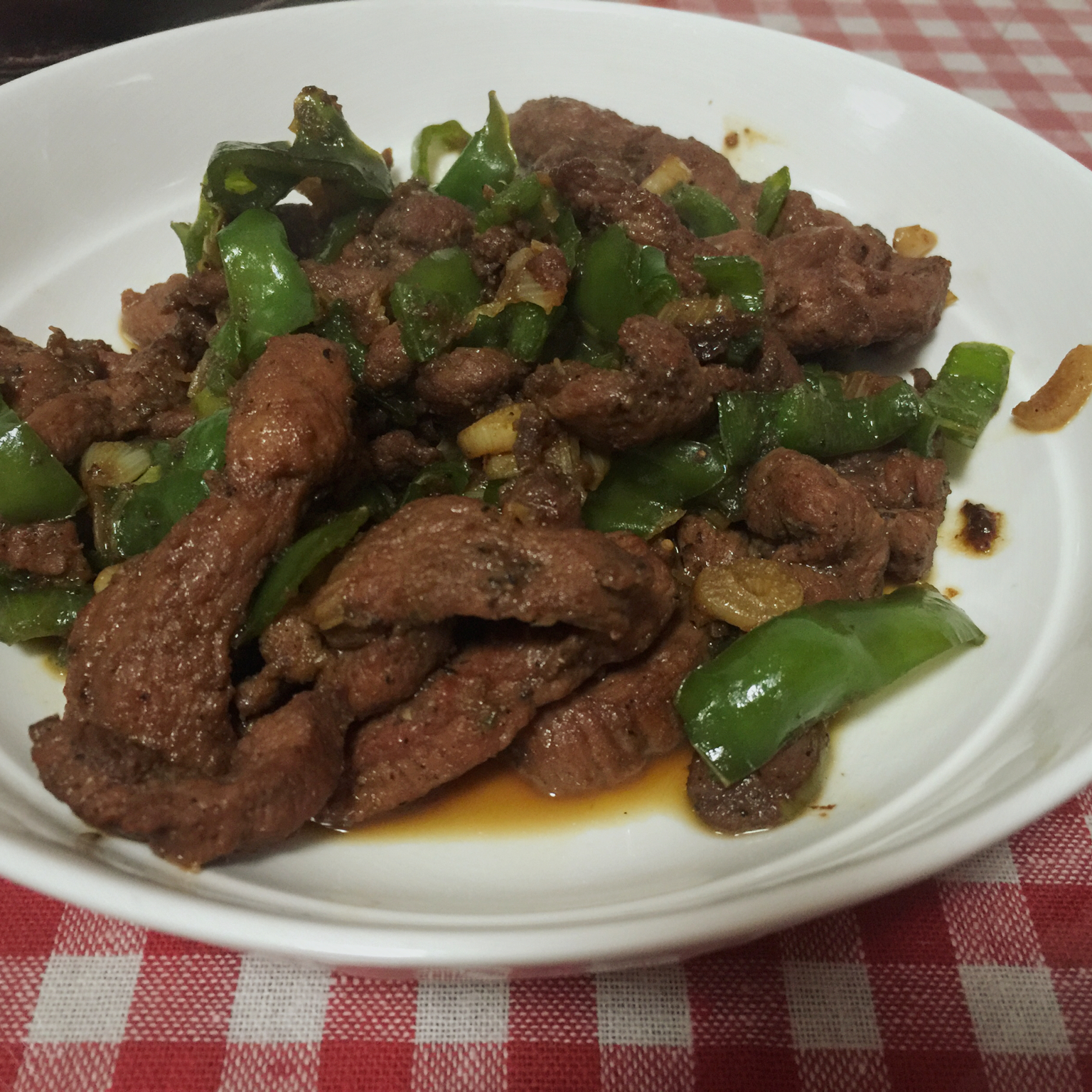 青椒牛肉丝