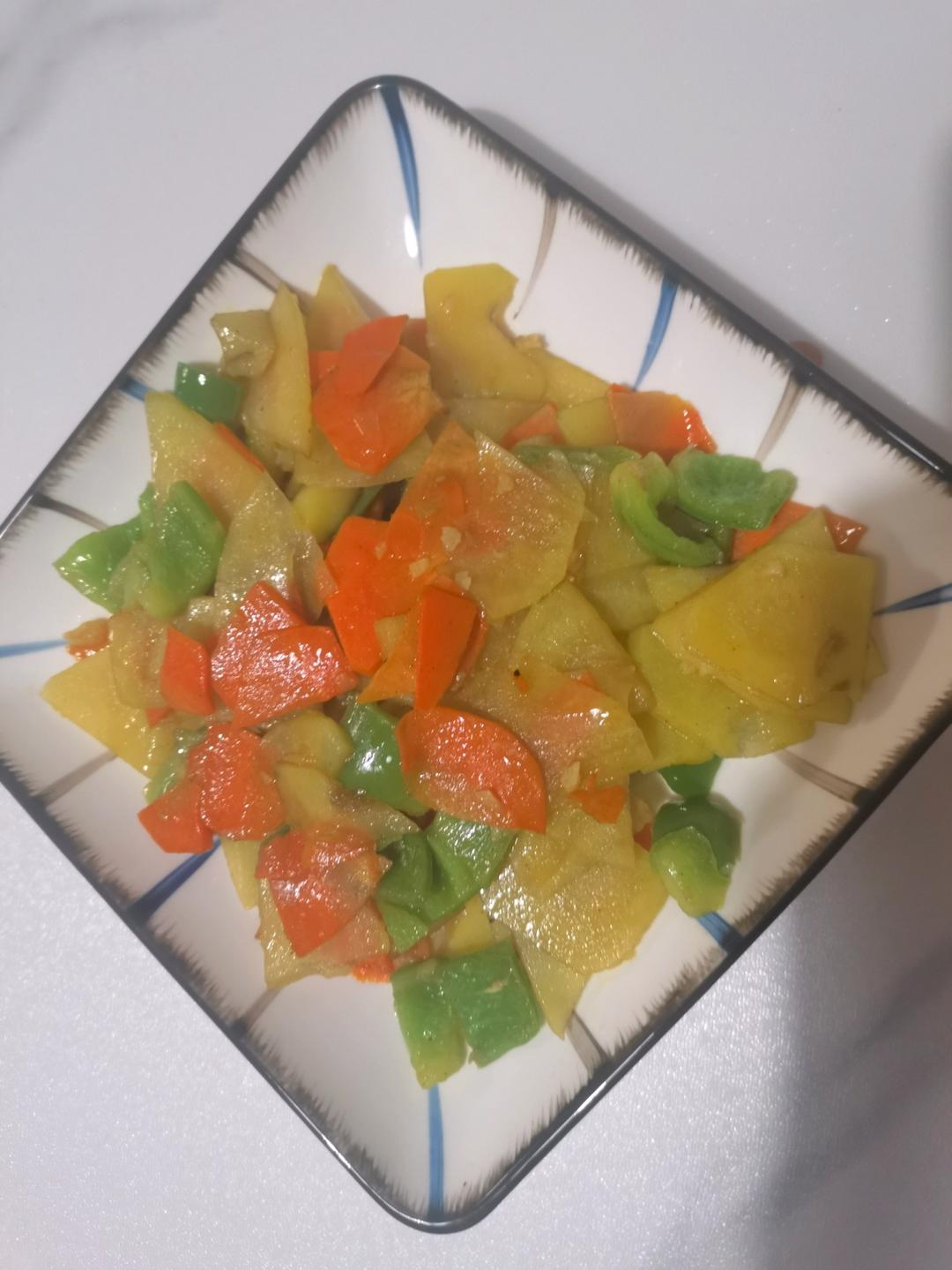 青椒胡萝卜土豆片