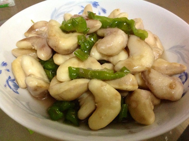 青椒炒菱角