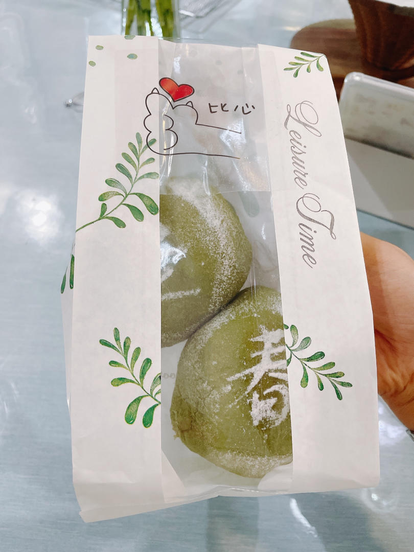 抹茶红豆麻薯软欧