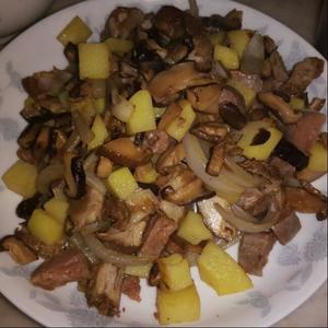 香菇羊肉焖饭的做法 步骤2