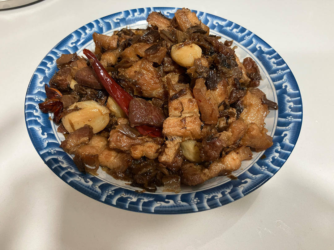 奶奶几十年的拿手菜，梅干菜蒸肉巨巨巨好吃