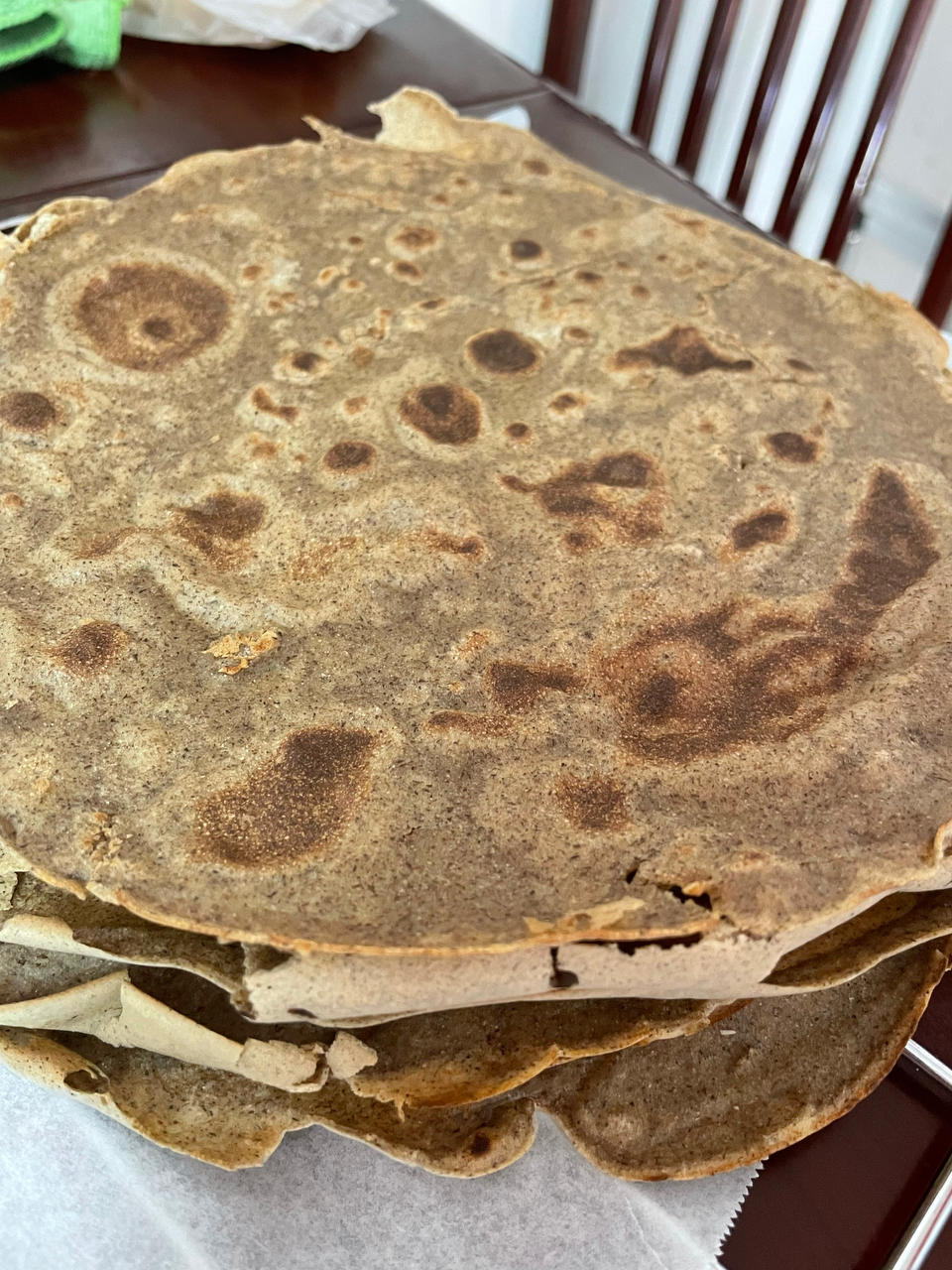 无油无糖黑全麦饼皮