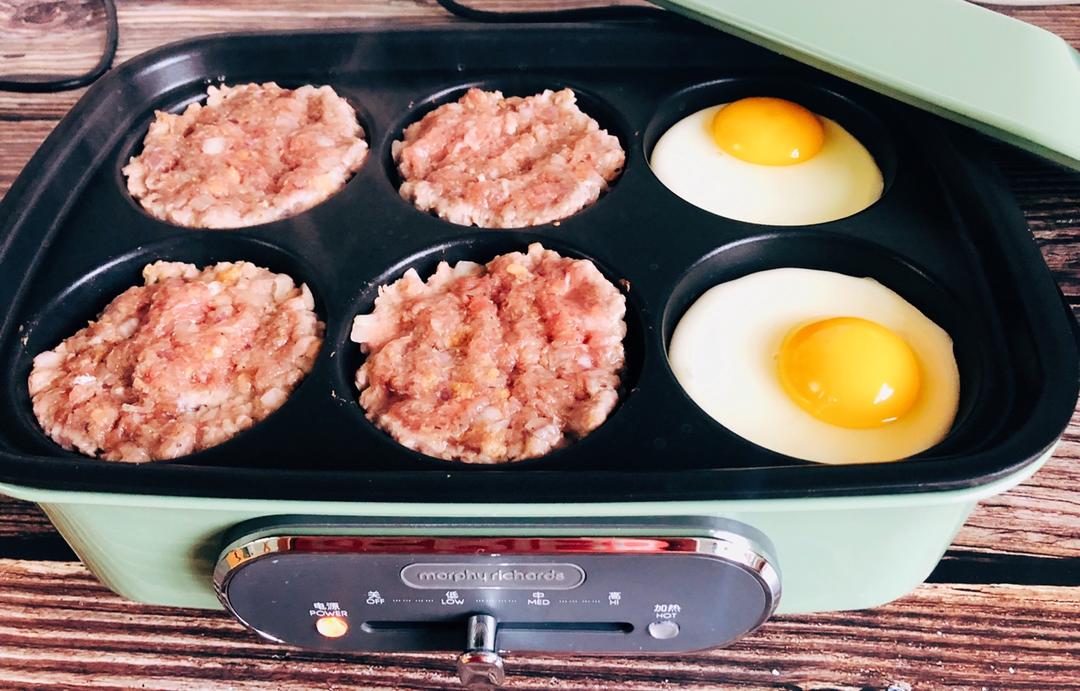 肉多汁的快手汉堡牛肉饼