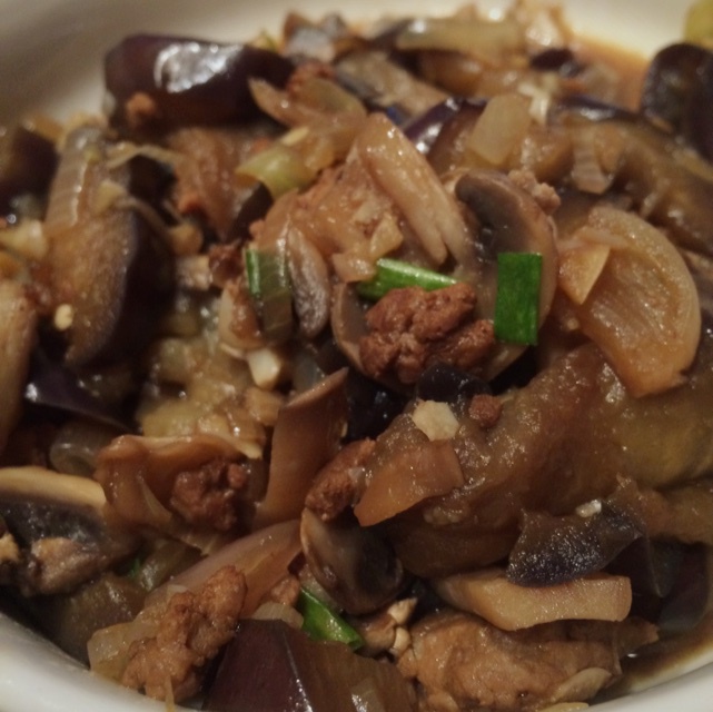 红烧肉末茄子