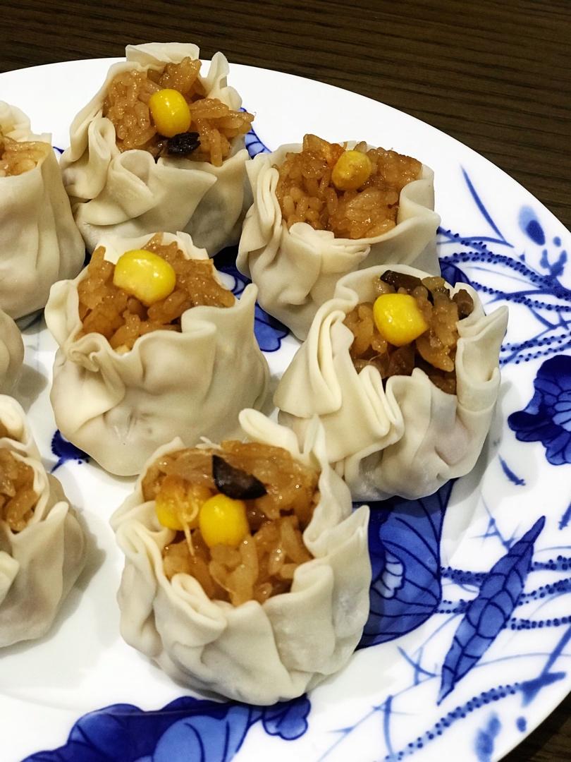 【蛋黄肉松烧卖×糯米猪肉烧卖】