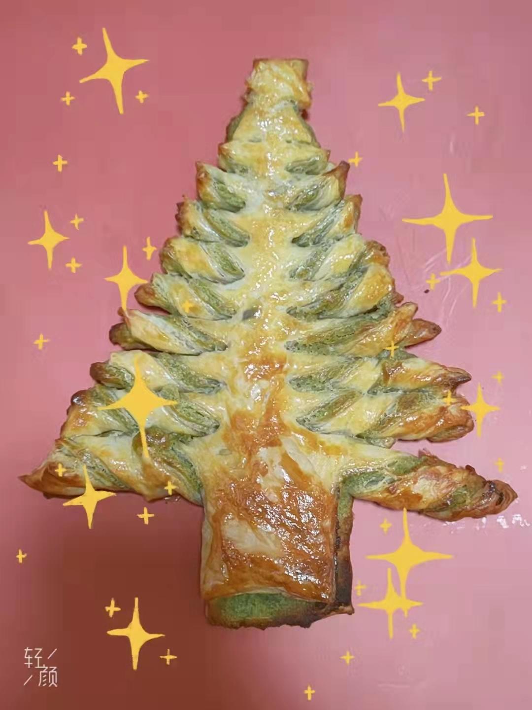 圣诞树🎄手抓饼豆沙酥