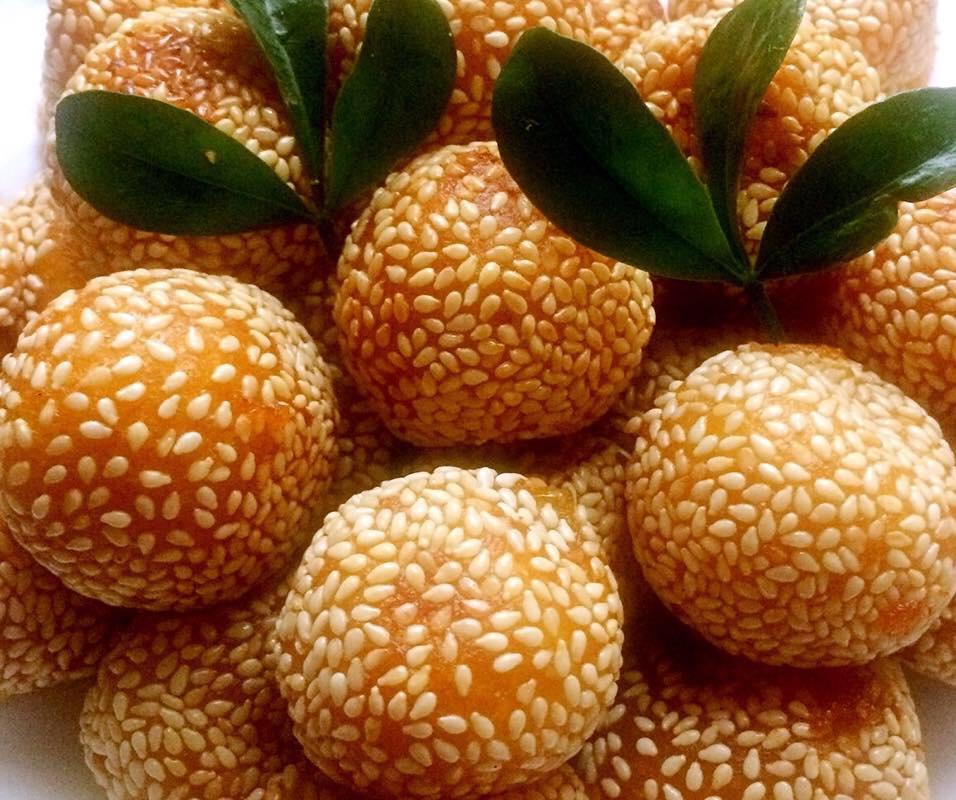 黄金球之一（南瓜芝麻球）