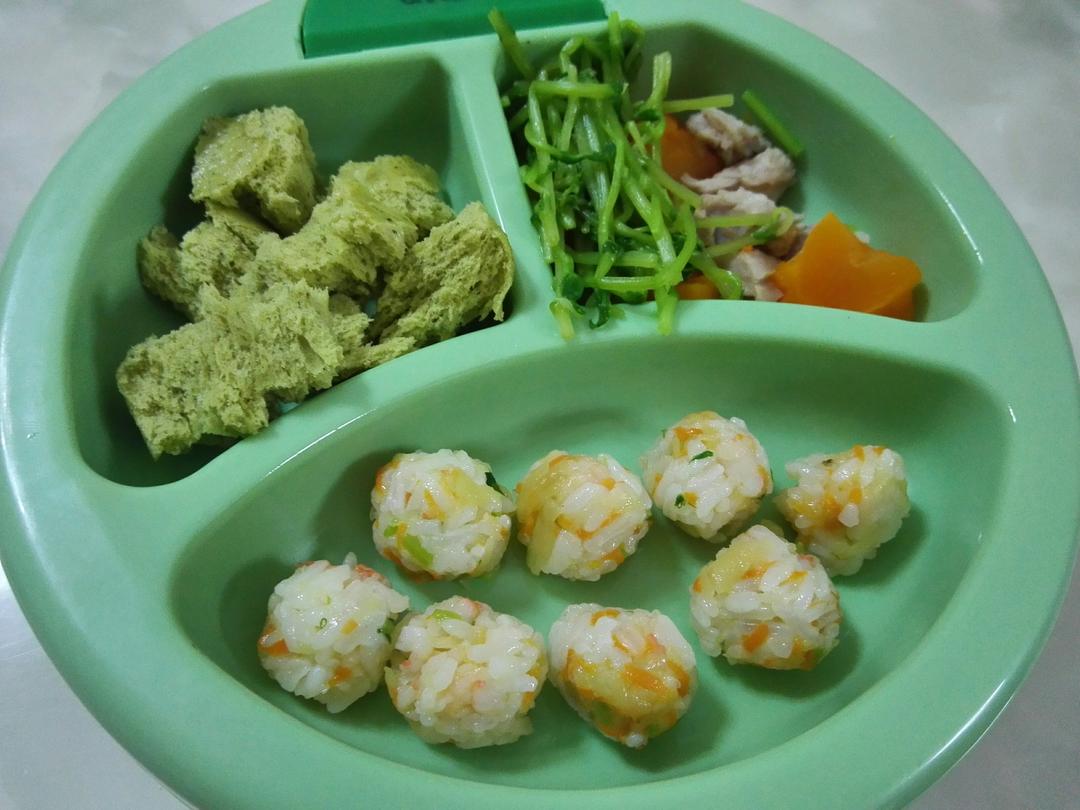 宝宝迷你三色饭团