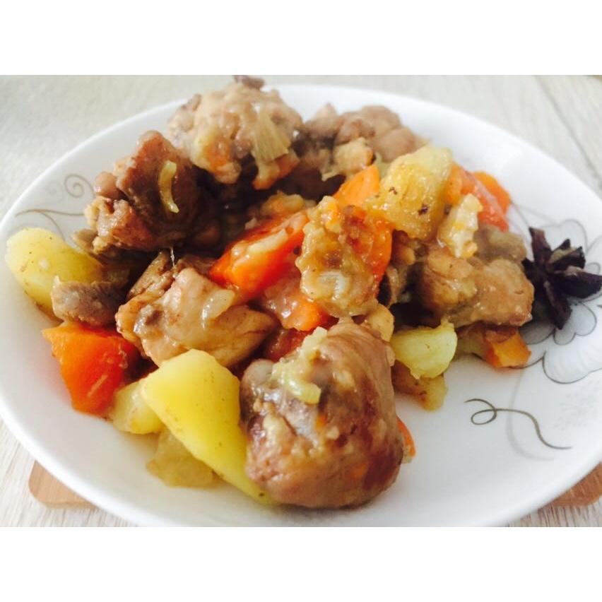 土豆炖鸡翅（快手零失败）