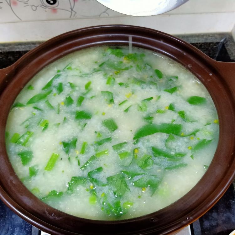 10分钟出锅的快手鸡杂青菜粥