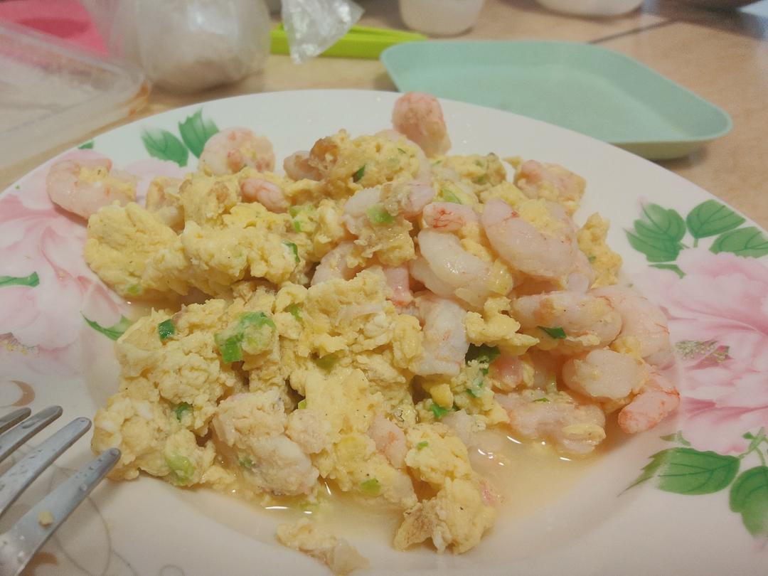 北极甜虾仁滑蛋