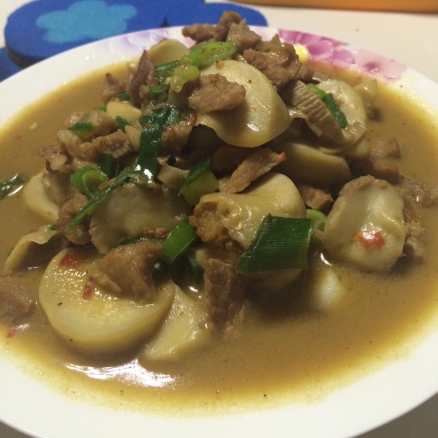 杏鲍菇炒肉片