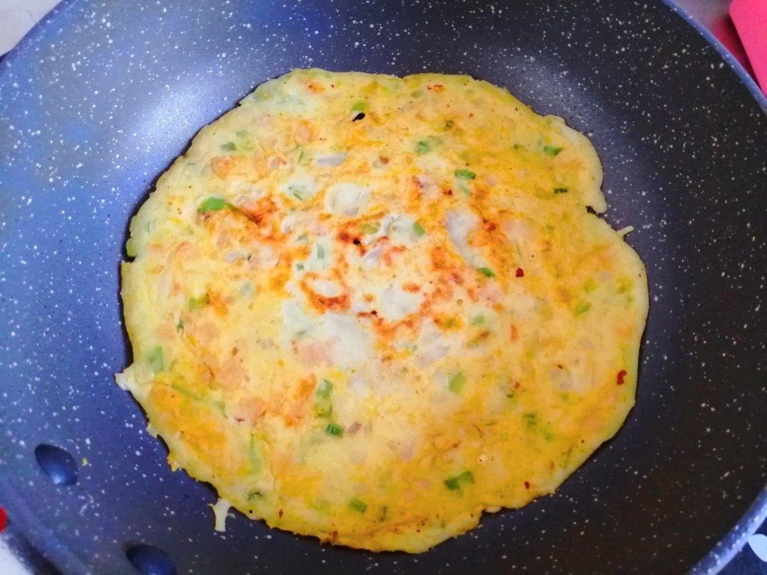 青椒鸡蛋饼