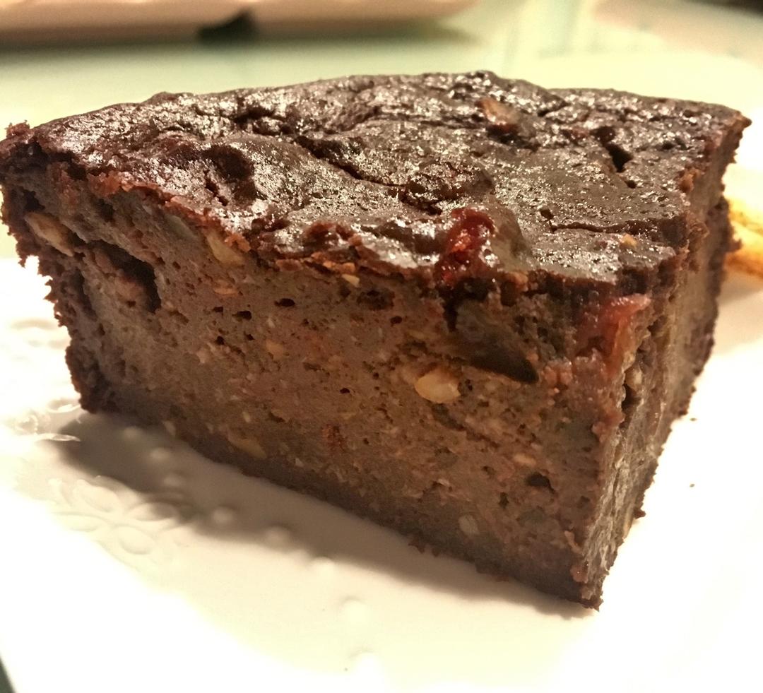 sally769做的无油低卡浓厚豆腐布朗尼全部热量只有一千卡