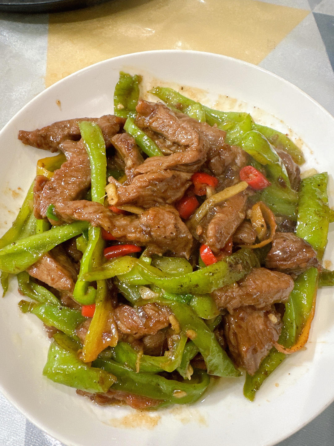 绝对不会炒老的尖椒牛柳