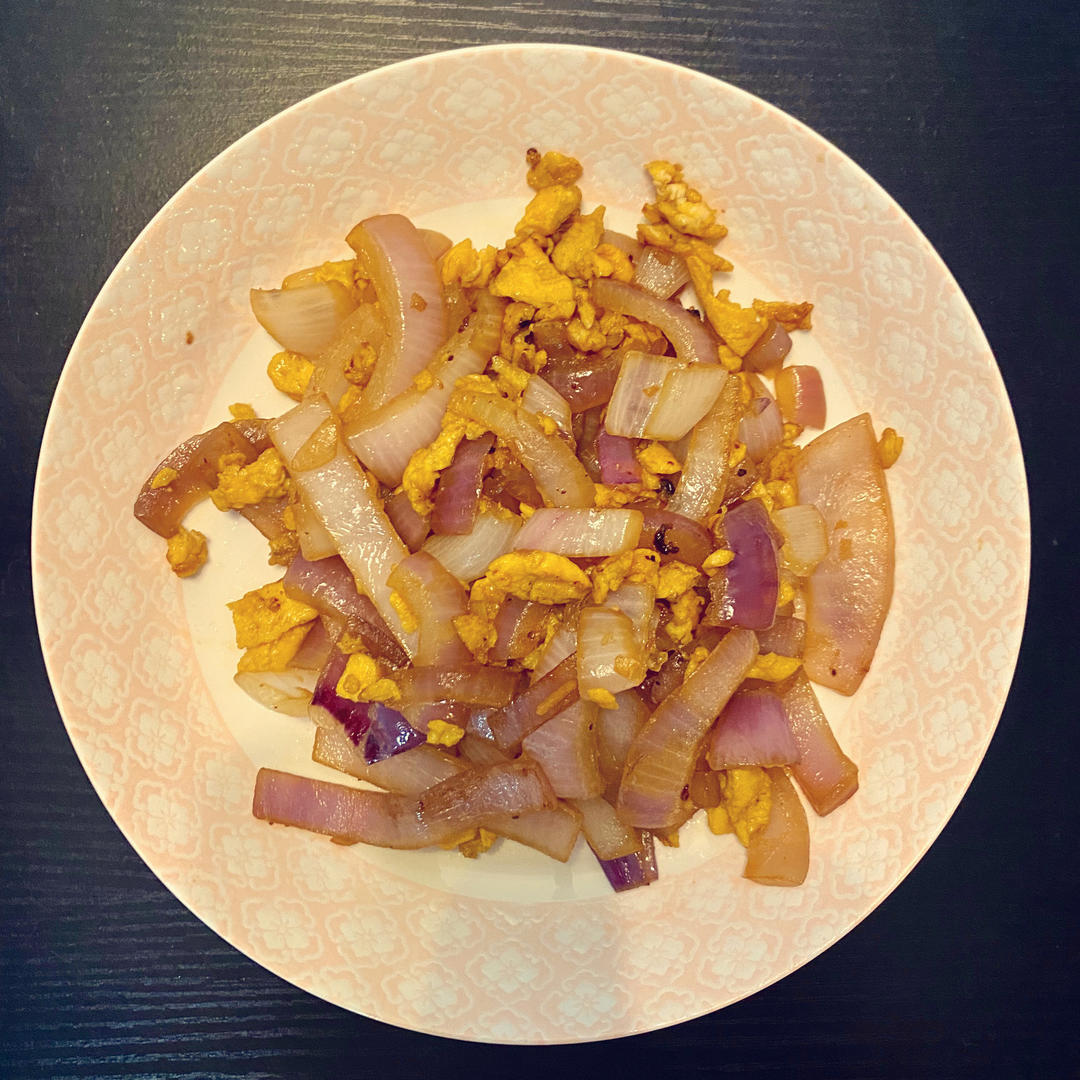 降压防癌的好食材  洋葱炒鸡蛋