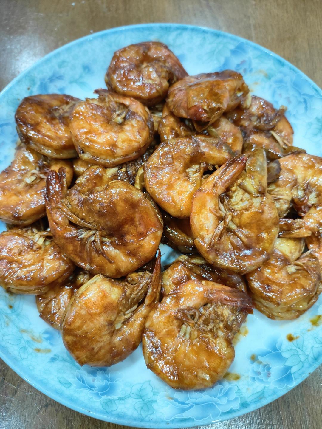 家庭版油焖大虾