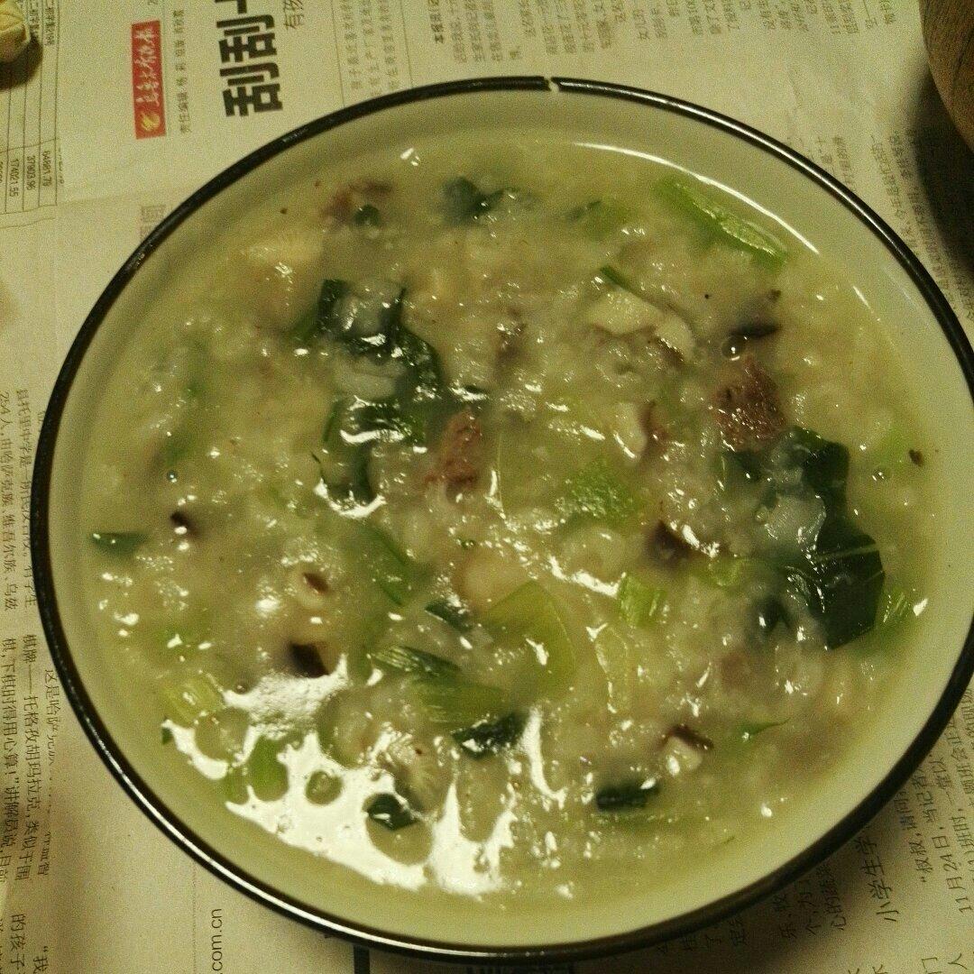 香菇牛肉粥