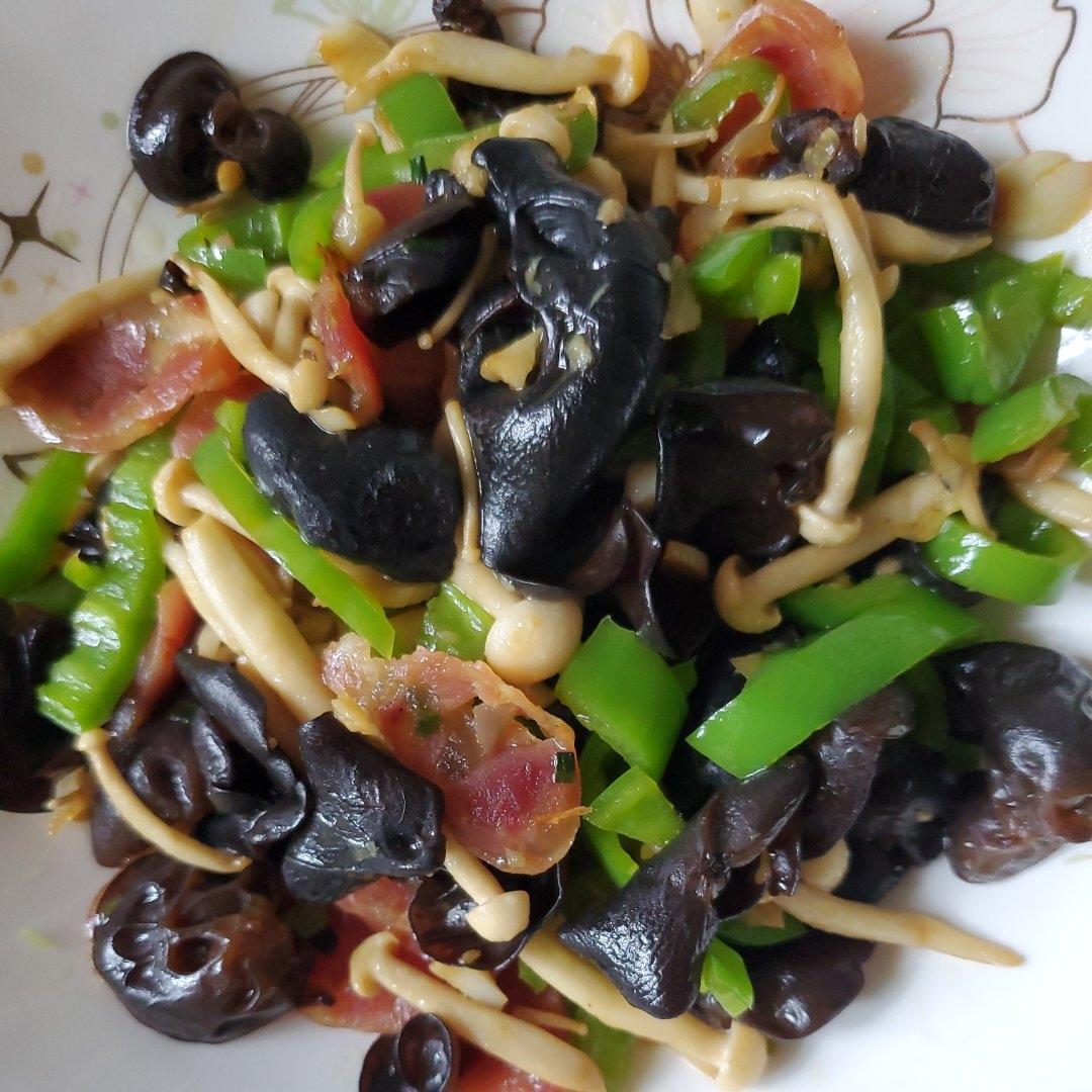 白玉菇炒火腿