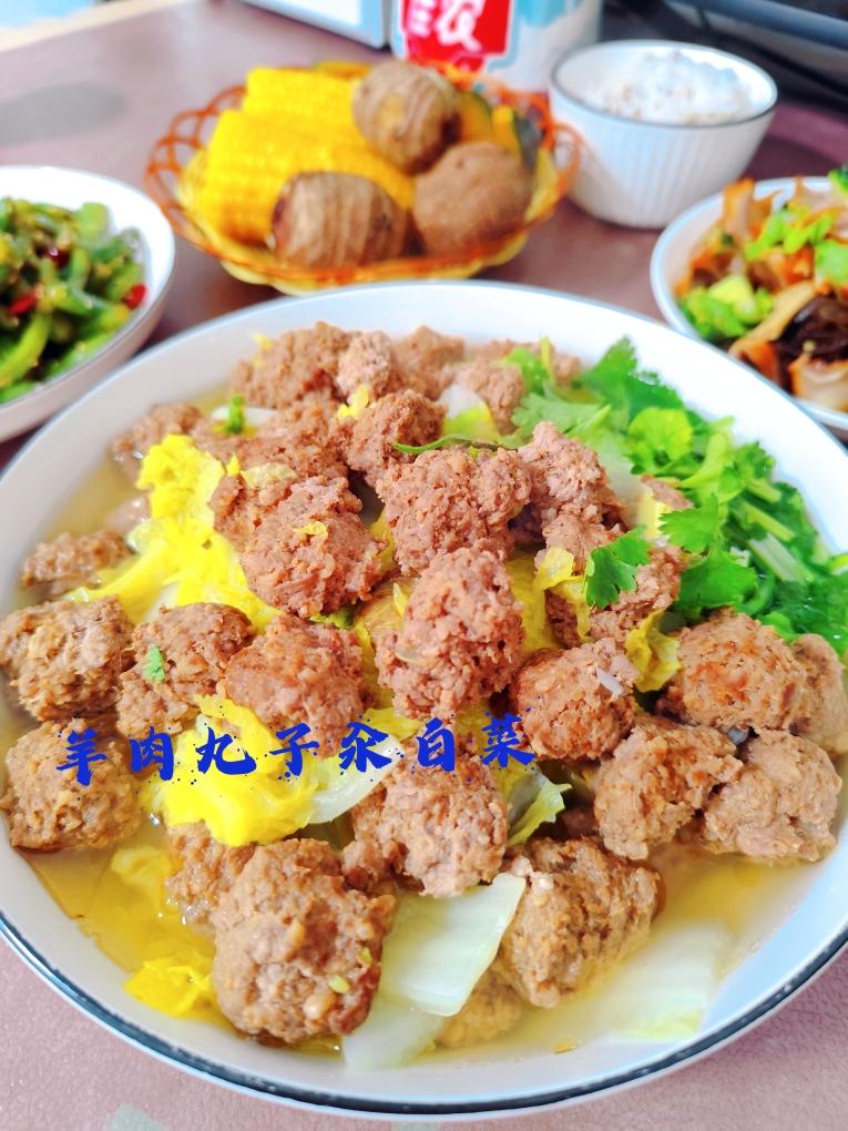 三步成菜｜羊肉丸子汆白菜